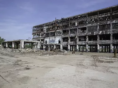 The Cadillac Stamping Plant on on Detroit's east side was demolished this summer.