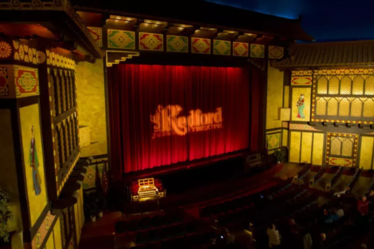 Image: The historic Redford Theatre in Detroit.