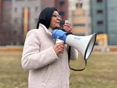 U.S. Rep. Rashida Tlaib is joining protesters at Clark Park in Detroit as part of what is billed as a National Day of Defiance and Mass Mobilization.