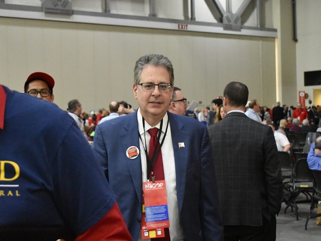 AG nominee Matt DePerno at the Michigan Republican Party Endorsement Convention, April 23, 2022