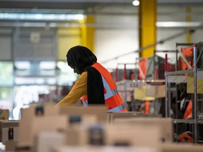 Image: Reps. Tlaib and Dingell confronted by police before finding 'unsafe conditions' at Amazon warehouse in Romulus