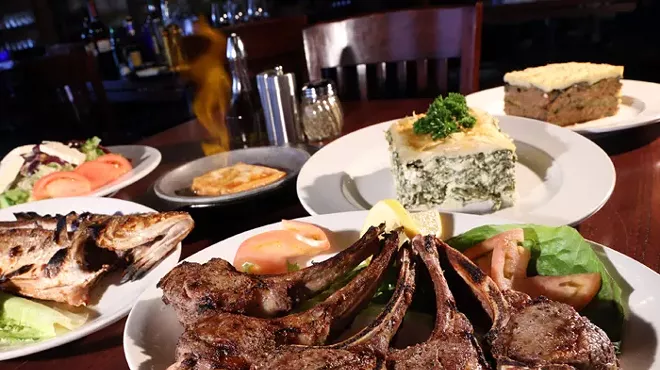 Lamb chops from New Hellas in Farmington Hills.