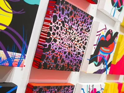 Image: Sam Friedman abstract paintings, 'Rhinoceros' comes to Detroit
