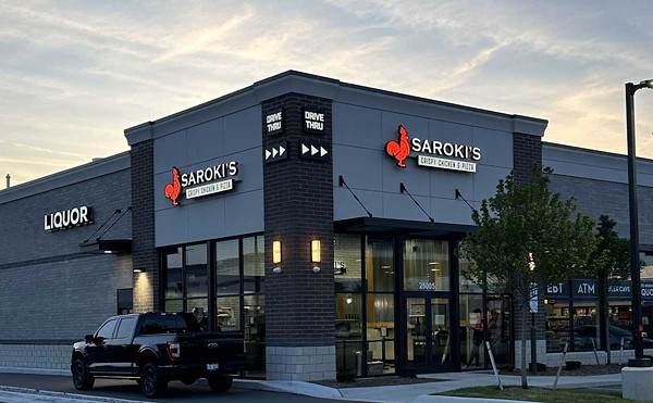 The new Saroki’s Crispy Chicken and Pizza in Madison Heights is the chain’s first drive-thru location.