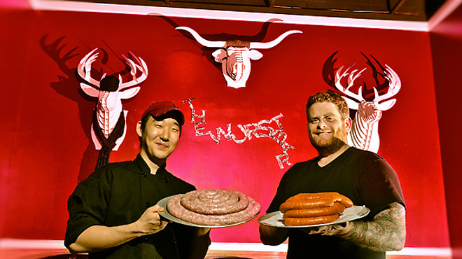 Image: Sausage-loving philanthropists square off