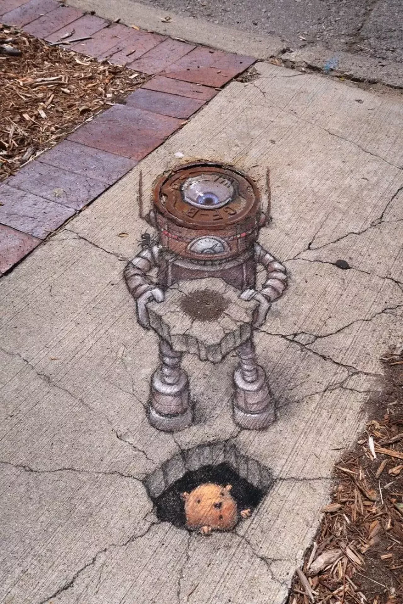 Image: See all of the adorable 3D chalk art made by this Michigan artist