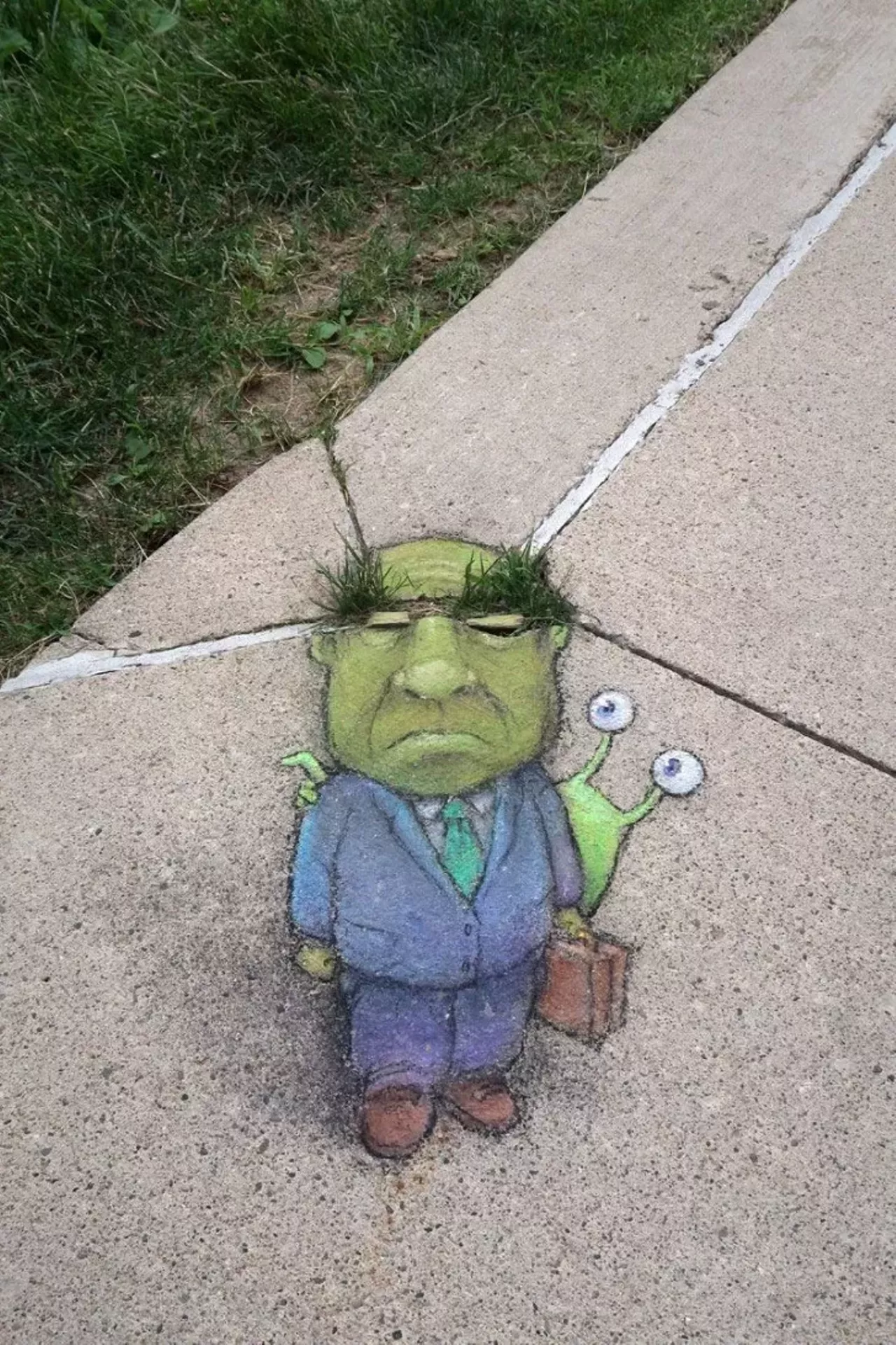 Image: See all of the adorable 3D chalk art made by this Michigan artist