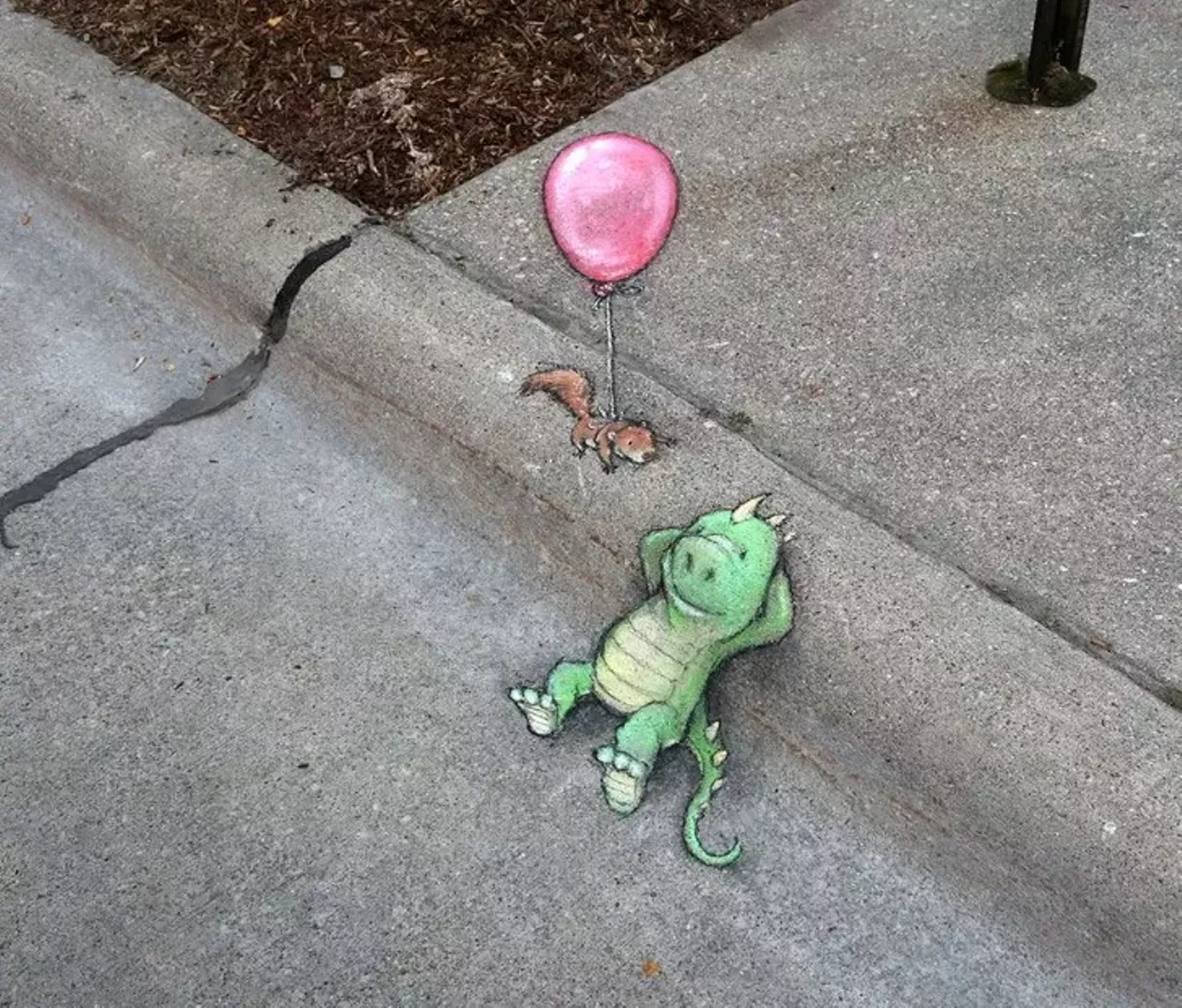 Image: See all of the adorable 3D chalk art made by this Michigan artist