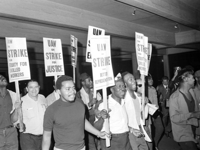 
Sept. 6, 1967: Ford Motor Co. employees strike at Rouge Plant City Gate 4.