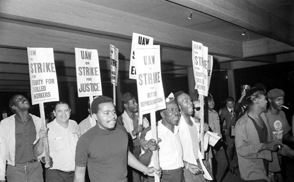 

Sept. 6, 1967: Ford Motor Co. employees strike at Rouge Plant City Gate 4.