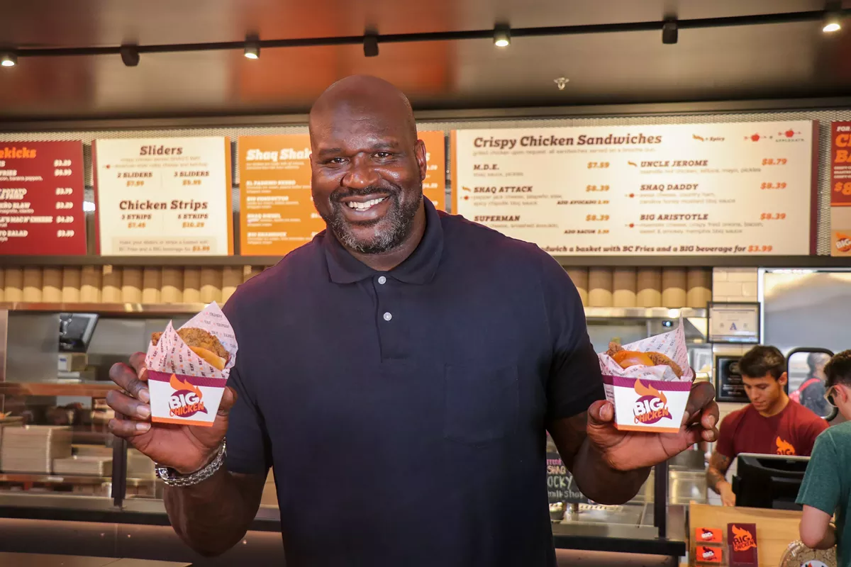 Image: Shaquille O'Neal at Big Chicken.