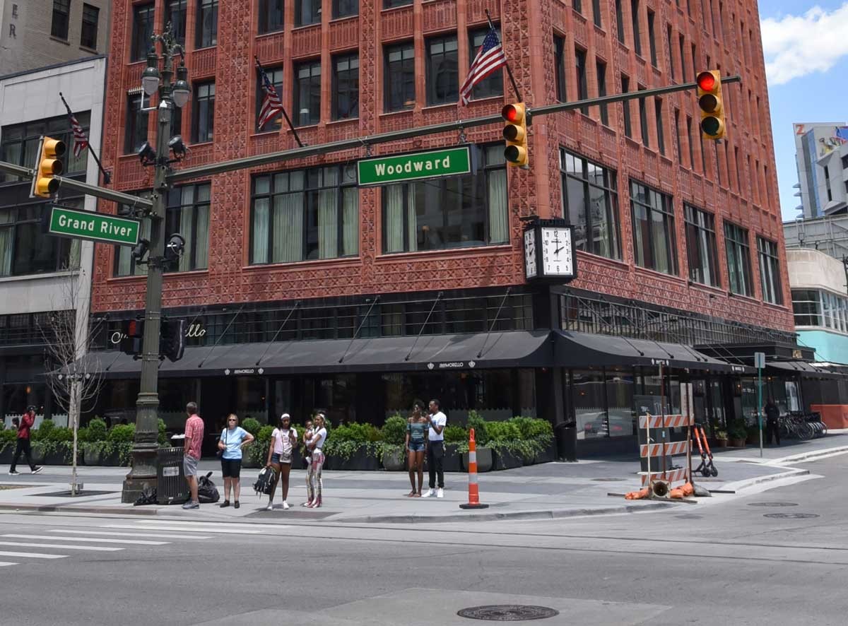 The Shinola Hotel is located at 1400 Woodward Ave., Detroit.