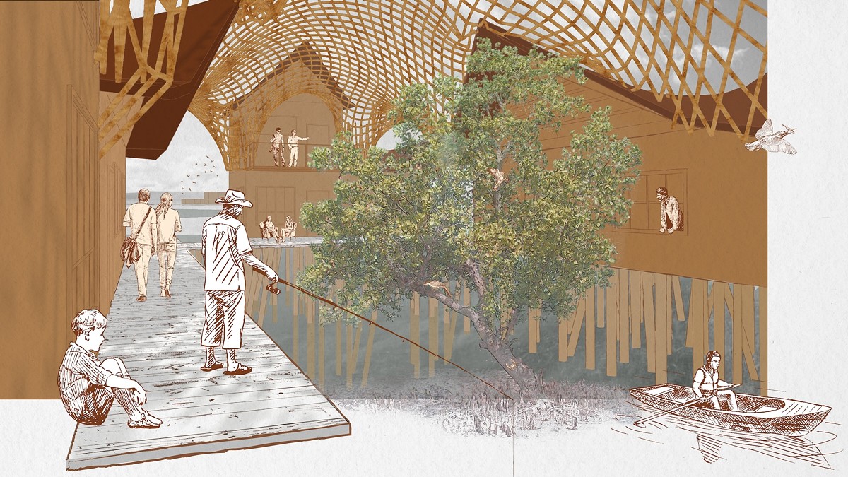 Emily Bigelow's work, “Building Biodiversity: Architectural Interventions for Mangrove Restoration and Community Engagement," will be part of SHOW LTU May 2 in Southfield.