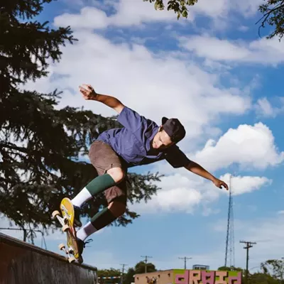 Image: Skateboarding at Ride it Sculpture Park in Detroit