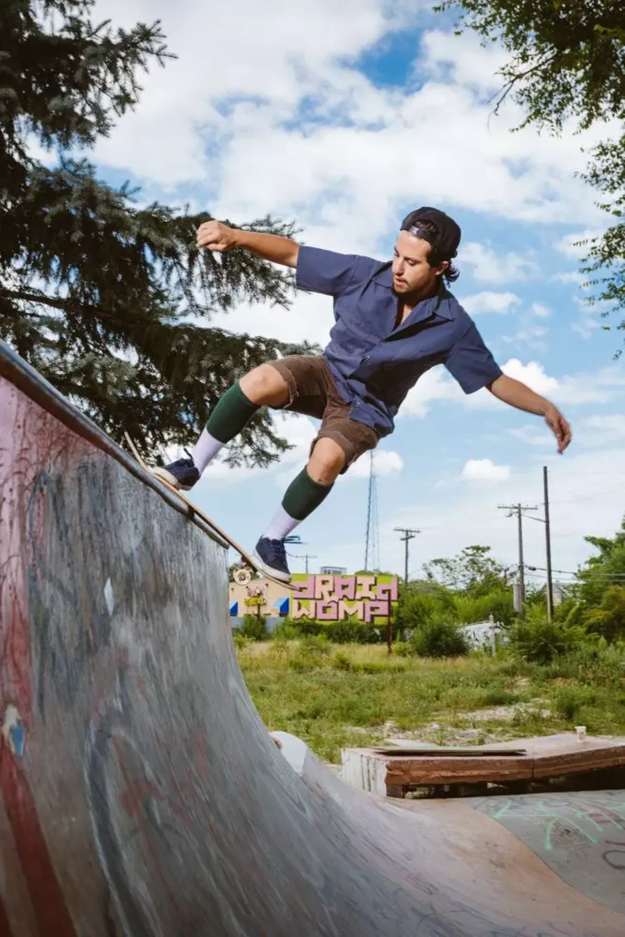 Image: Skateboarding at Ride it Sculpture Park in Detroit