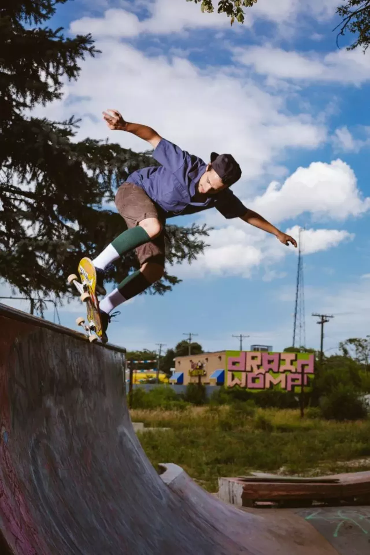 Image: Skateboarding at Ride it Sculpture Park in Detroit