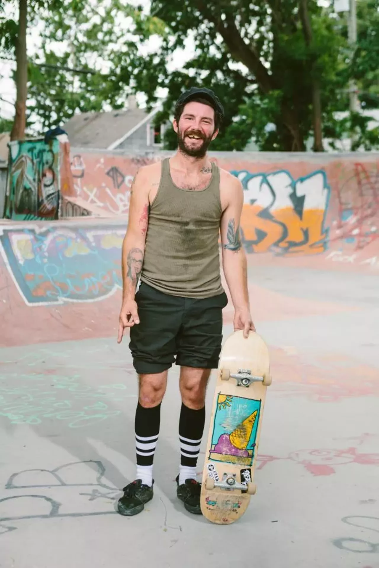 Image: Skateboarding at Ride it Sculpture Park in Detroit