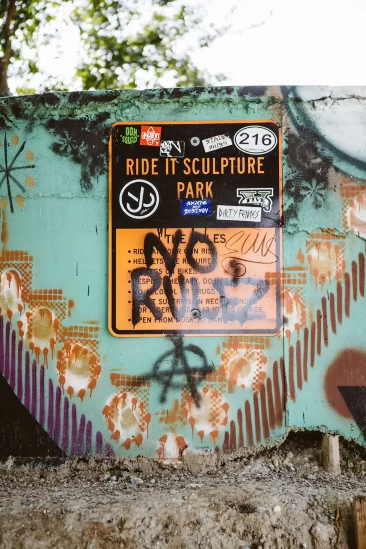 Image: Skateboarding at Ride it Sculpture Park in Detroit