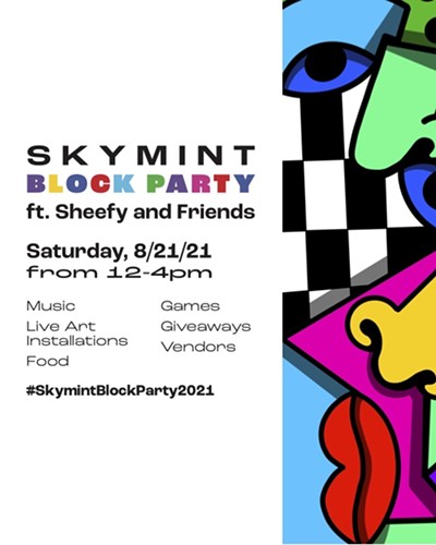 SKYMINT Block Party Flyer