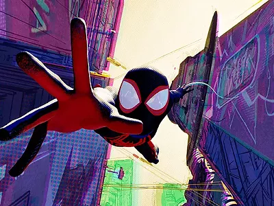 Spider-Man/Miles Morales has that Spidey swing.