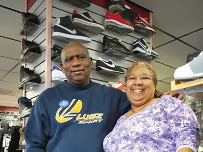 Barry and Josie Shantinique Beal inside their store