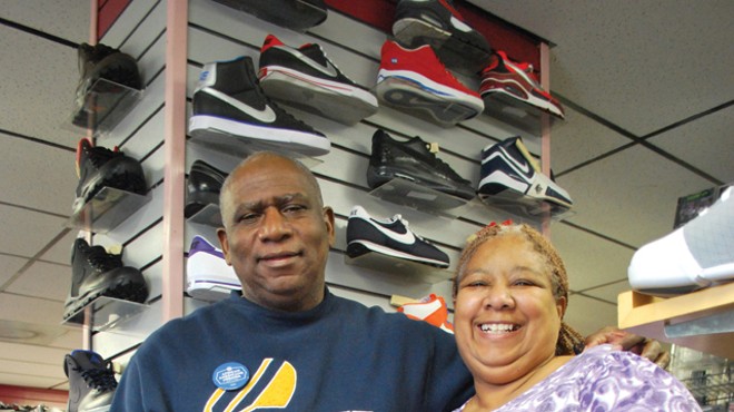 Barry and Josie Shantinique Beal inside their store
