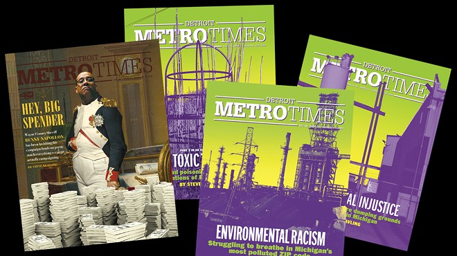 The covers from Metro Times's SPJ award-winning stories.