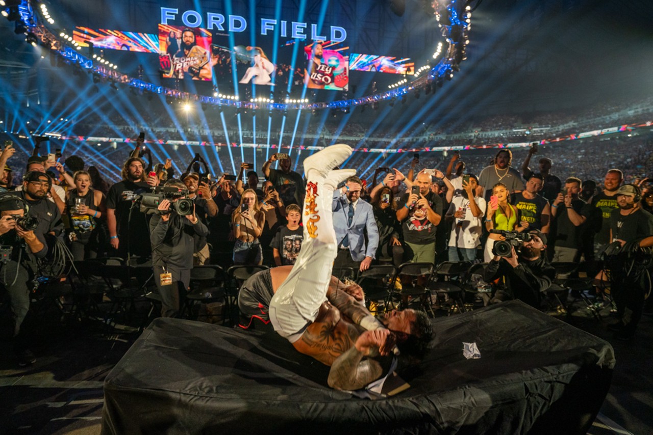 SummerSlam at Detroit's Ford Field; WWE superstars visit community youth
