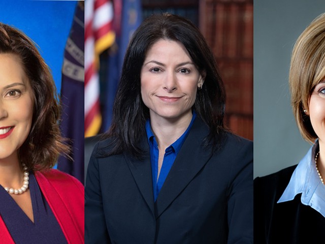 From left, Gov. Gretchen Whitmer, Attorney General Dana Nessel, and Secretary of State Jocelyn Benson.
