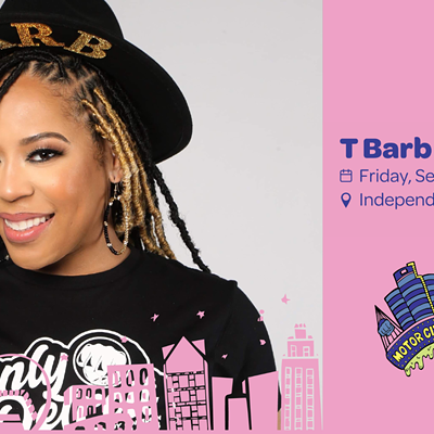 Image: T Barb at the Motor City Comedy Festival