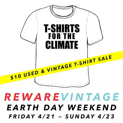 Image: Reware Vintage T-shirts for the Climate Sale