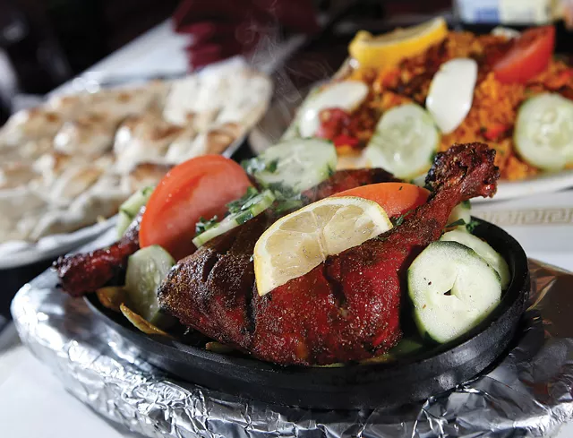 Tandoori chicken from Hamtramck's ZamZam. - MT photo: Rob Widdis