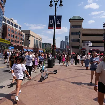 Image: Taylor Swift's Eras tour brings thousands of fans to Detroit — including Flavor Flav