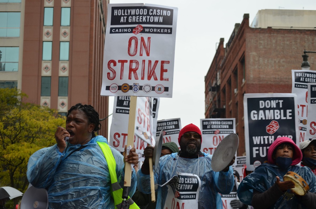 March for Workers’ Rights and Economic Justice in Detroit on Oct. 19, 2023.