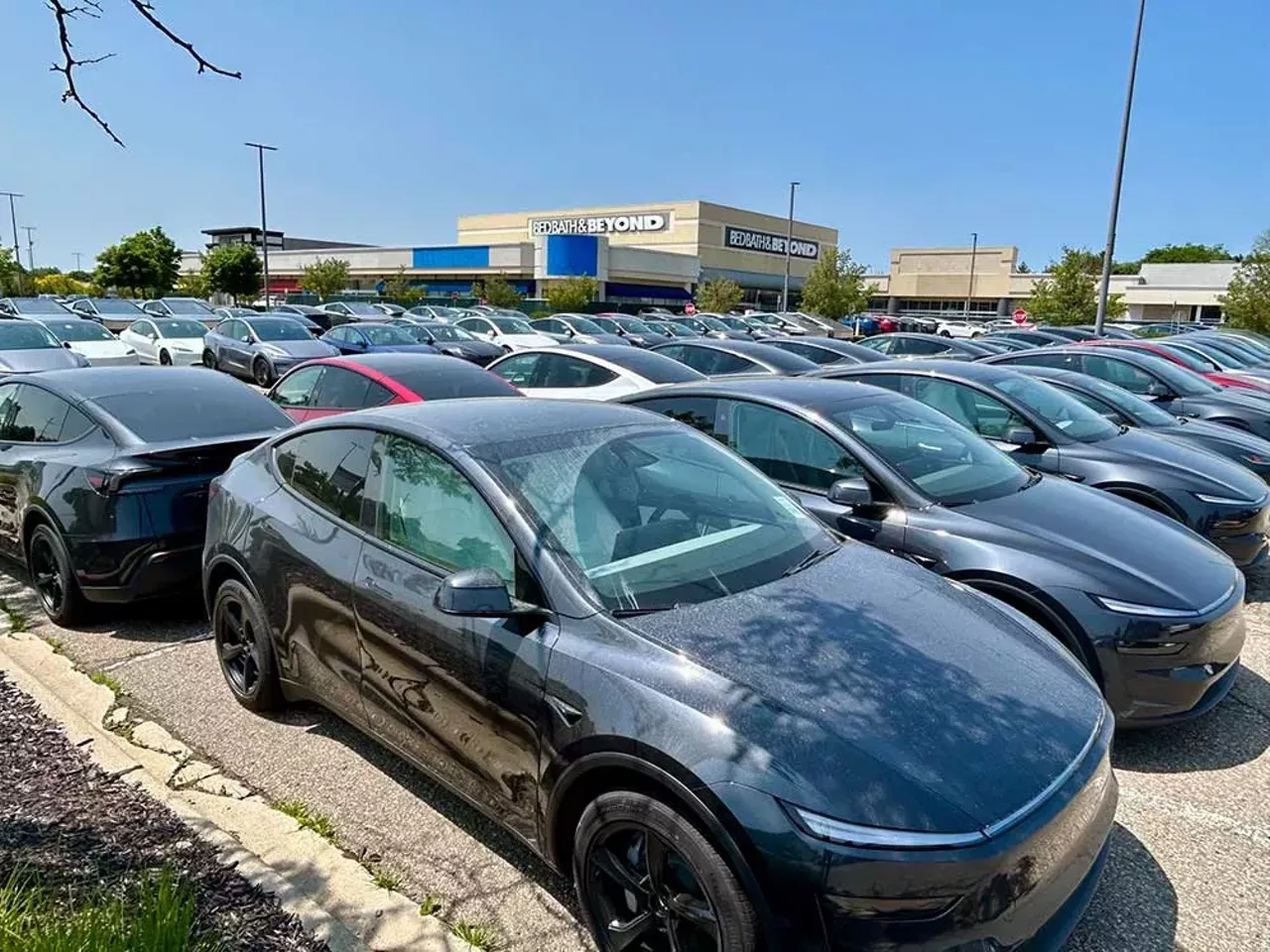 Image: Tesla dumping ground piles up in former Marvin’s Marvelous Mechanical Museum parking lot