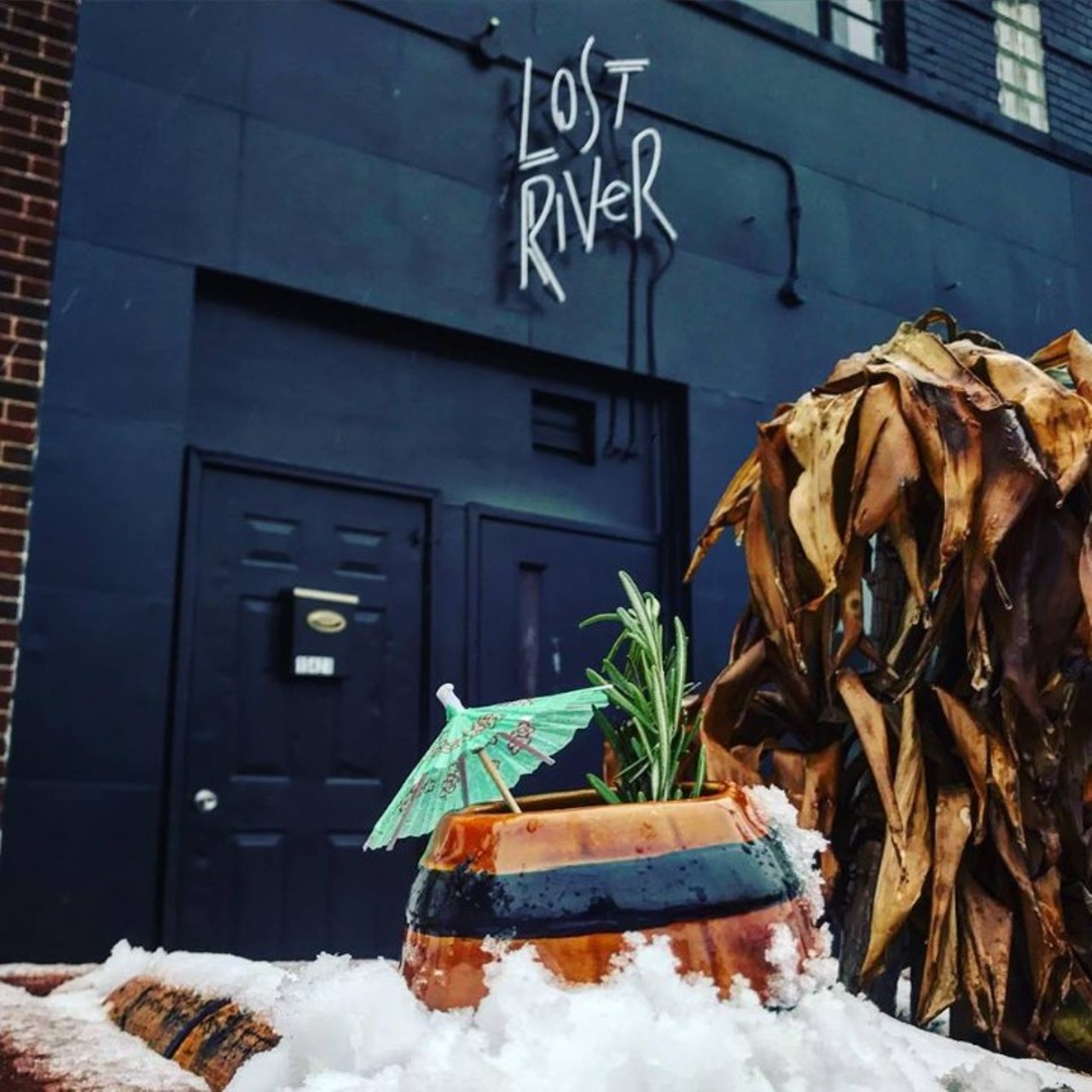 Lost River
15421 Mack Ave., Detroit
Near-nightly food pop-ups and a luscious setting have helped the east side's newest tiki bar quickly become one of the hottest spots in the city. Even when it seems like winter will never end, Lost River's tropical rum drinks remind us that summer may someday come.
Photo courtesy of Lost River