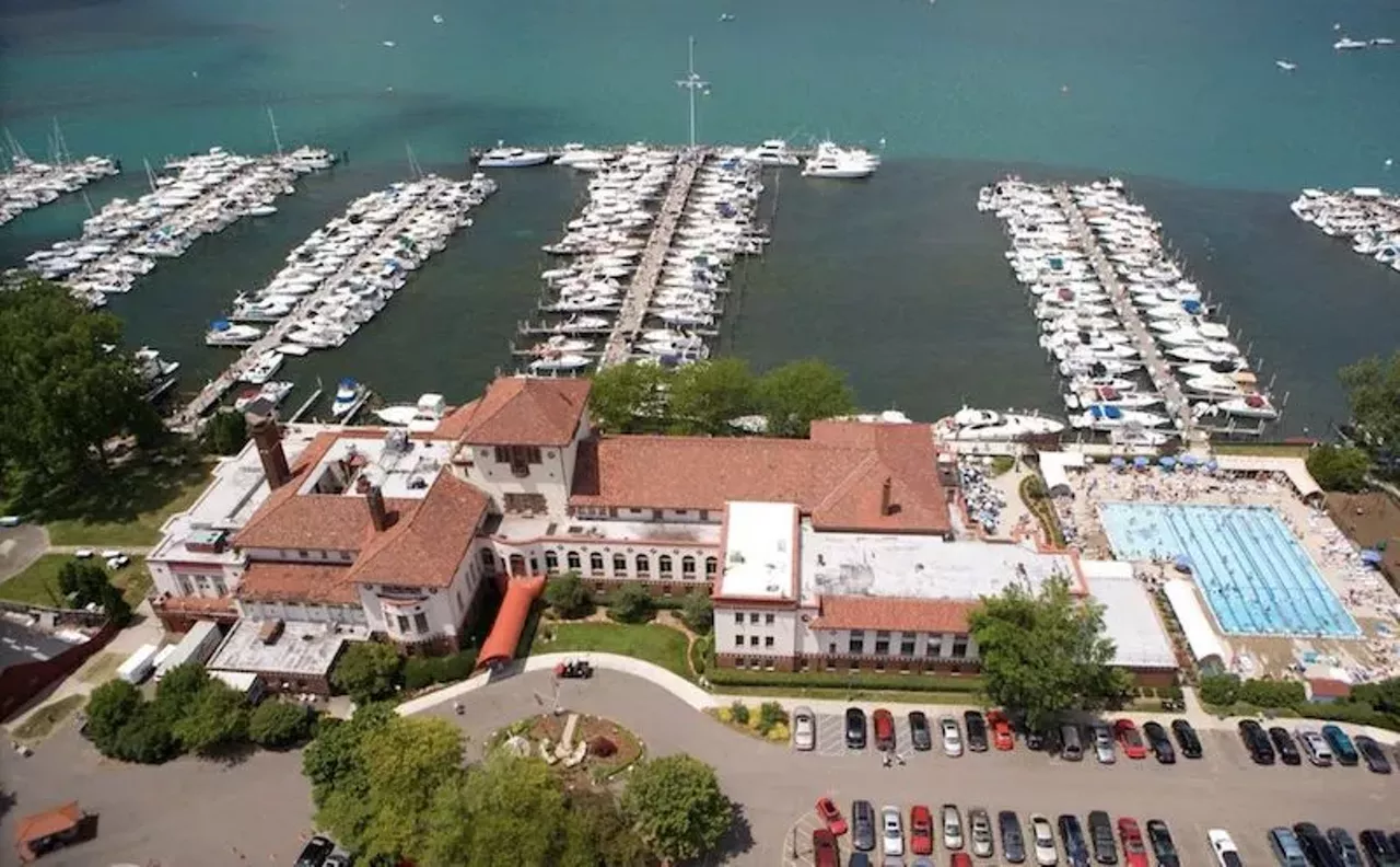 Detroit Yacht Club 1 Riverbank Dr.; 313-824-1200; dyc.com Right on the lake, The Detroit Yacht Club offers '20s-style Mediterranean architecture, a lakefront view, and many historic features throughout the property. The DYC has something for everyone. You can head to Peacock Alley &#151; formerly called the DYC Art Gallery &#151; and experience the past through paintings, or just jump on a boat with some buddies to experience the present. Photo via GoogleMaps