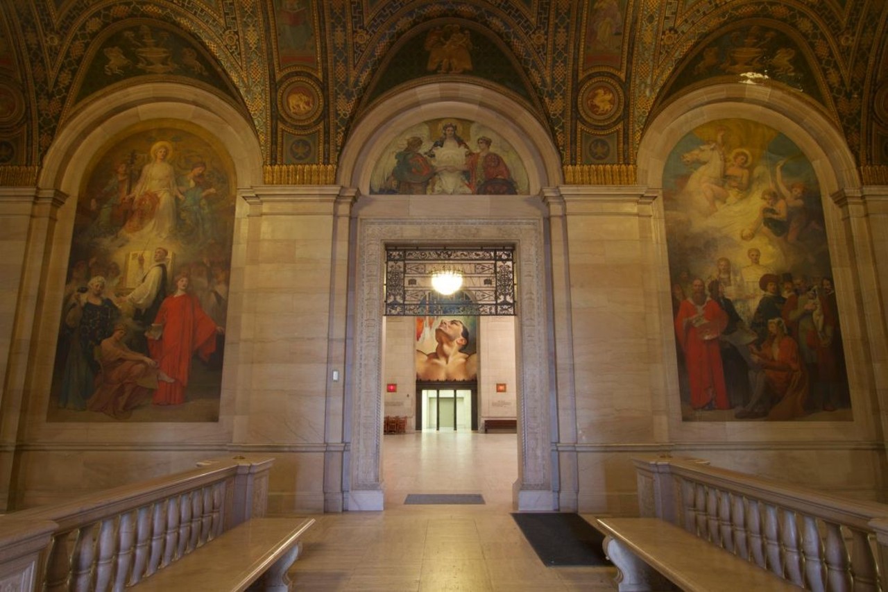 Detroit Public Library
5201 Woodward Ave.; 313-481-1300; detroitpubliclibrary.org
The DPL is unlike any other library. It can be mistaken for a museum, but with a lot of books. The murals on every wall and sculptures on every corner make this library calming and beautiful.
Photo via Main | Detroit Public Library / Facebook