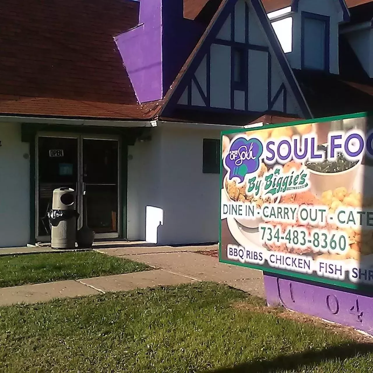 5. A Taste of Soul by Biggie 1004 W. Michigan Ave., Ypsilanti; 734-483-8360 "This is my absolute favorite soul food place. Everything we have tried is on point! The wings, ribs, shrimp, sides like mashed potatoes, beans, coleslaw, green beans, and mac and cheese are all phenomenal. Good prices too for what you get! I HIGHLY recommend you get a slice or two of the lemon pound cake to round off your meal... sooo good. Oh, and you can even get some Kool-Aid to go with everything! The owner is great, too- quite possibly the only man I've ever met who is somehow able to say things like "sweetie" without sounding condescending or sexist. Not sure how he's able to pull that off, but he totally does!" &#151; Blaise b. on Yelp Photo via A Taste of Sou by Biggie's/Facebook