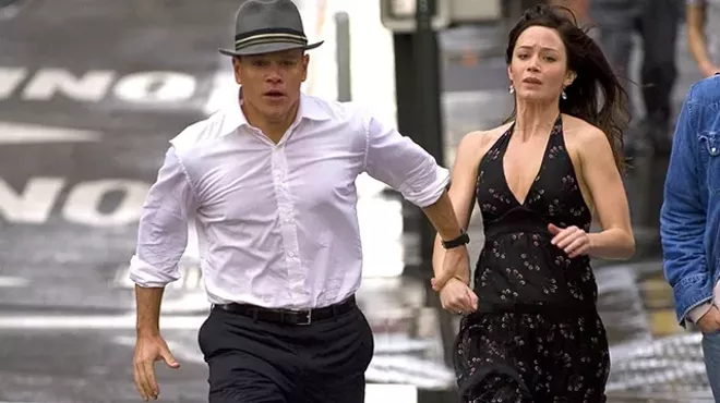 The Adjustment Bureau: "Let's get outta here before we overstay our welcome!"