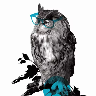 Hipster Owl by Sarah Zagcki click here to read the studio visit