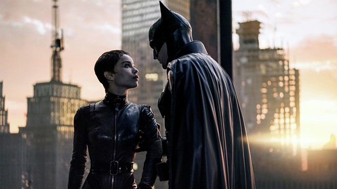 Zoë Kravitz and Robert Pattinson play familiar figures in The Batman.