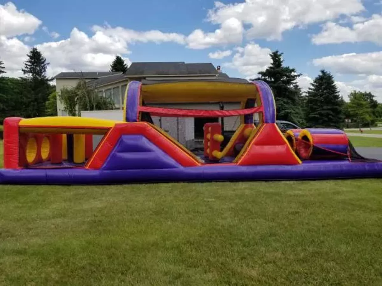 40' Obstacle Course inflatable by Ninja Jump ($3,000) Milkshakes no longer bring boys to the yard. Inflatables do. Photo via Craigslist