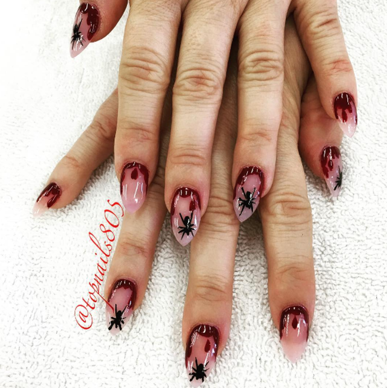 Blood and spiders by @topnails