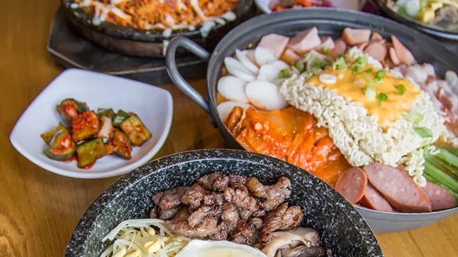 Dishes from JINJI Korean Cuisine & Soju Bar at New Seoul Plaza.