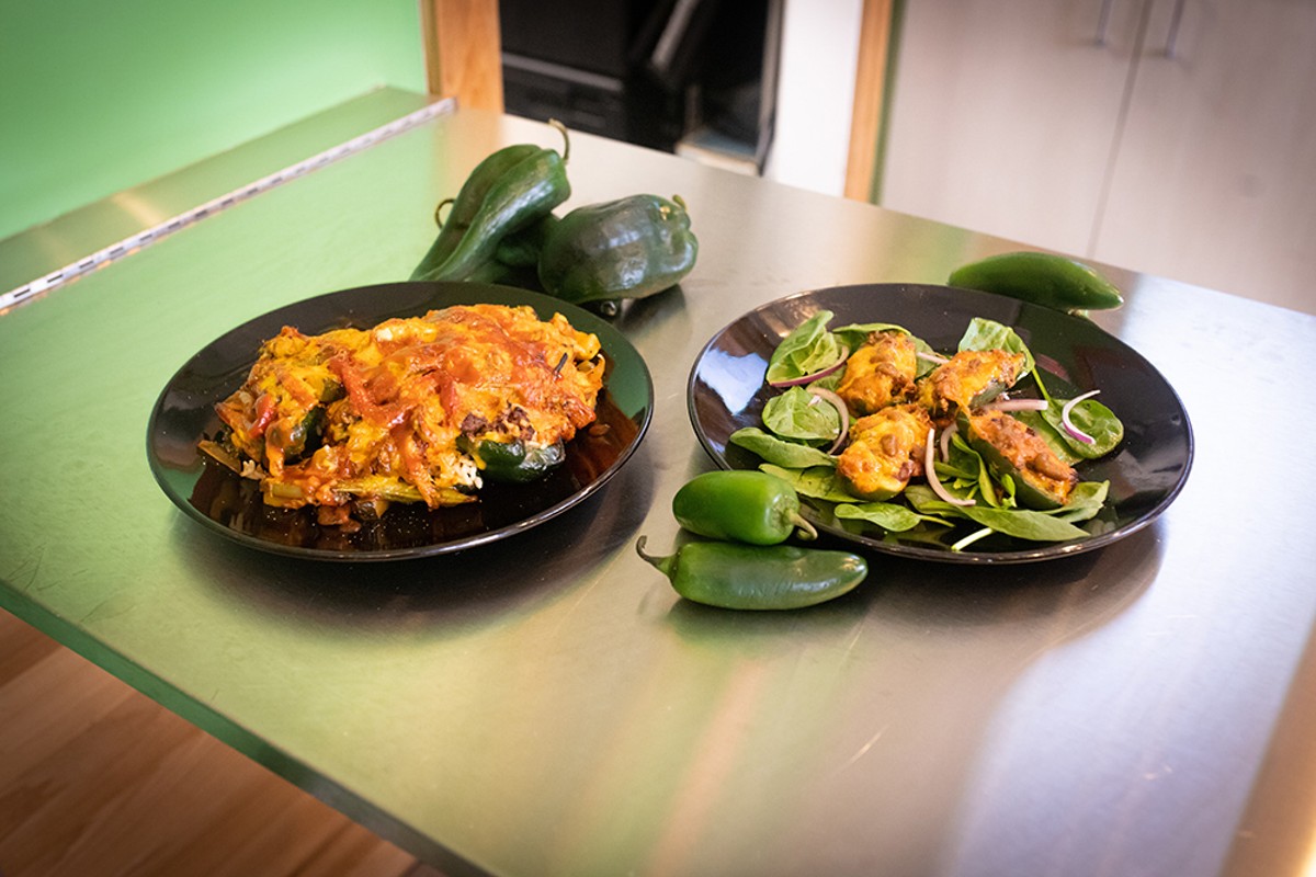 Hot stuff: On Detroit’s east side, Marlin Hughes had set up a restaurant dedicated to the humble stuffed pepper.
