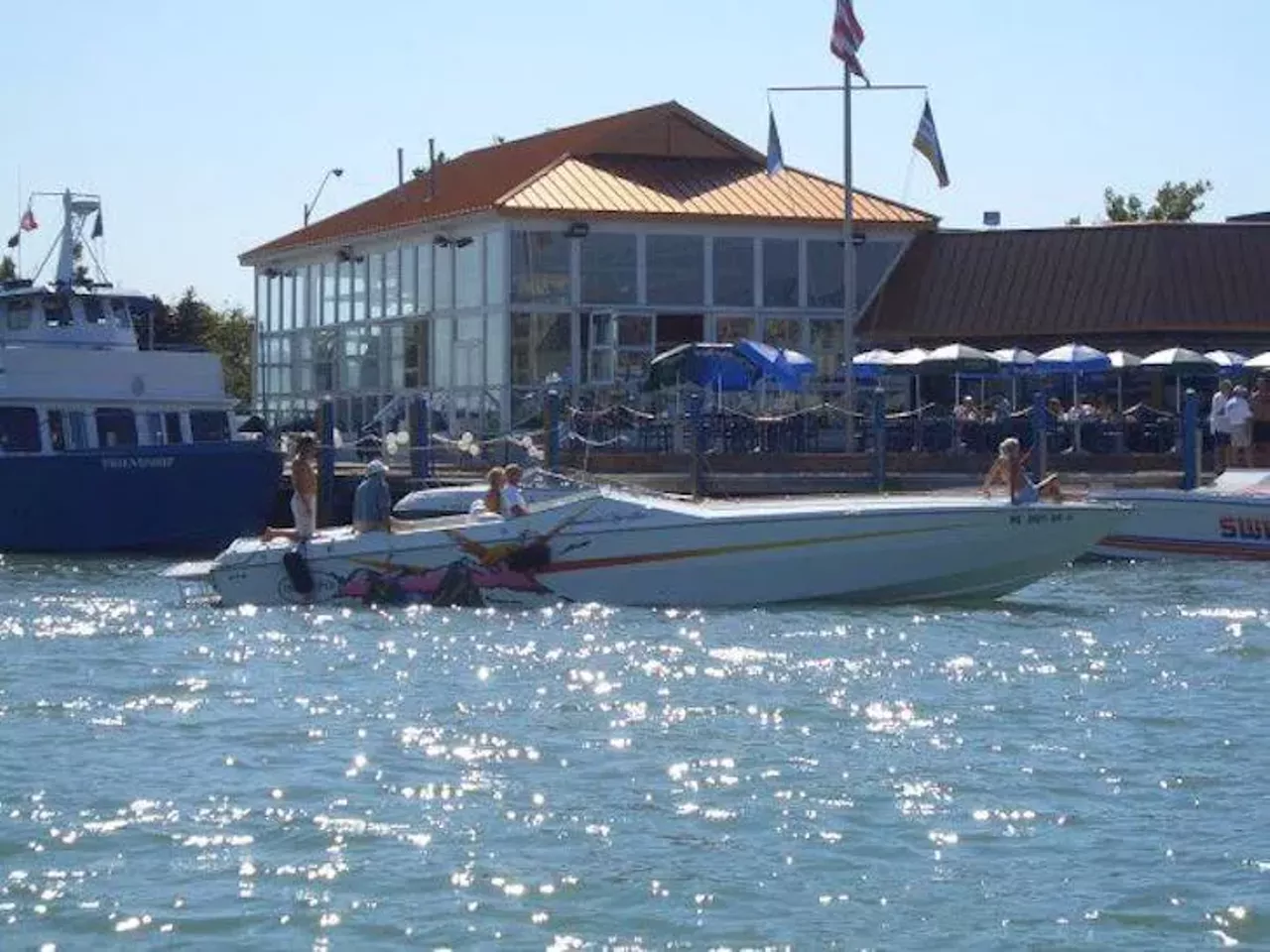 Portofino 3455 Biddle Ave., Wyandotte; 734-281-6700 This waterfront restaurant is a gem of the downriver restaurant scene. Located on the Detroit River in downtown Wyandotte, Portofino serves up American and Italian dishes, plus brunch, beer, booze, and wine.