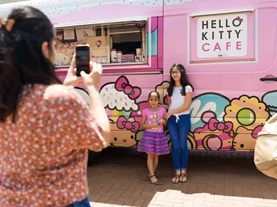 The Hello Kitty Cafe truck is a roving shrine to everyone's favorite Japanese cat.