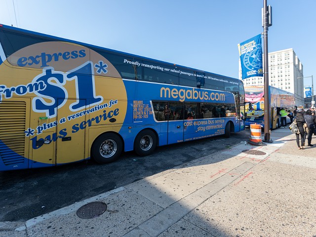 The double-decker Megabus connects cities across North America.