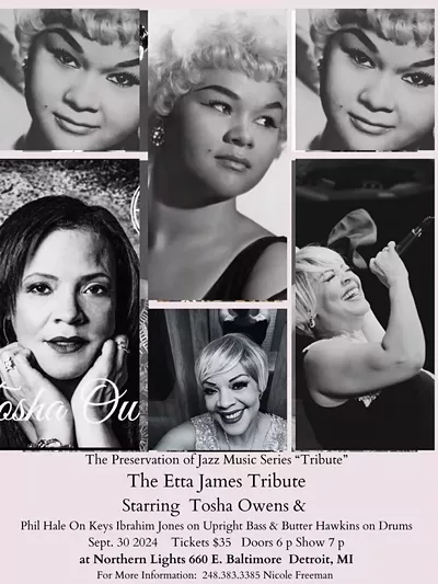 Image: The Preservation of Jazz Monday Night Music Series Presents, The Etta James Tribute performed by Tosha Owens